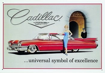 Metal sign CADILLAC