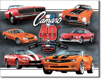 Metal sign CAMARO - 40th anniversary