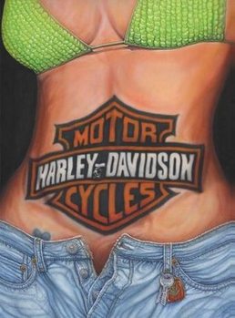 Metal sign CAROLINE STURGIS - harley davidson