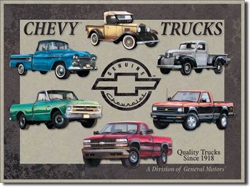 Metal sign CHEVY - truck tribute