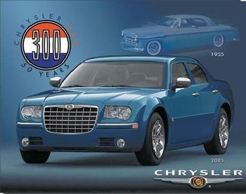 Metal sign CHRYSLER 300 - 50th anniv.