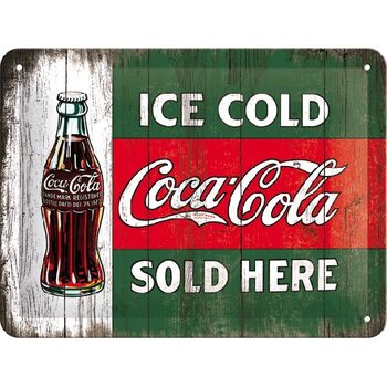 Metal sign Coca-Cola - Sold Here