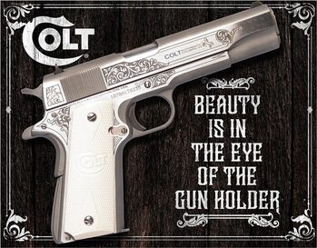 Metal sign Colt Beauty