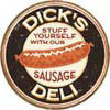 Metal sign DICK'S  SAUSAGES