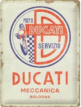 Metal sign Ducati - Moto Servizio Meccanica
