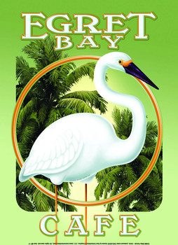 Metal sign EGRET BAY CAFÉ