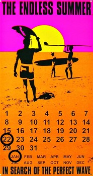 Metal sign ENDLESS SUMMER CALENDAR