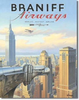 Metal sign ERICKSON - ny braniff
