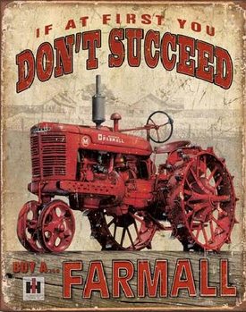 Metal sign FARMALL - Succeed