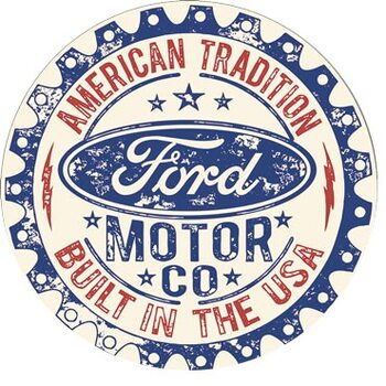 Metal sign Ford - Built in USA