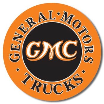 Metal sign GMC Trucks Round