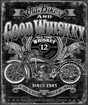 Metal sign Good Whiskey