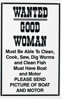 Metal sign Good woman