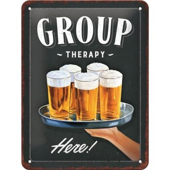 Metal sign Group Therapy