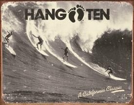 Metal sign HANG TEN