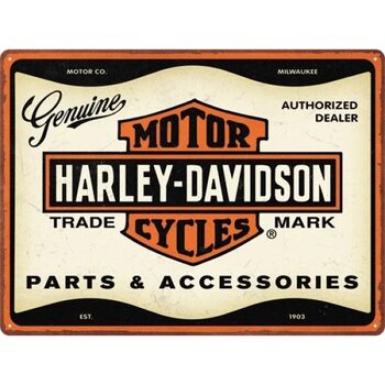 Metal sign Harley Davidson - parts and accessori