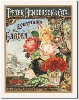 Metal sign HENDERSON - for the garden