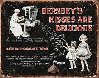 Metal sign HERSHEY'S - Kisses