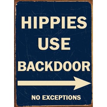 Metal sign HIPPIES
