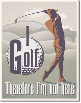 Metal sign I Golf