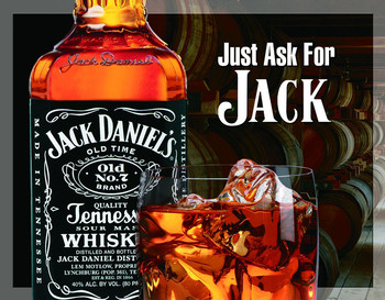 Metal sign JACK DANIEL'S  ASK FOR JACK