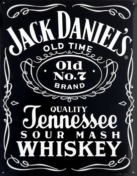 Metal sign JACK DANIEL'S  BLACK