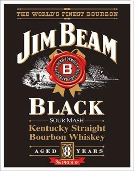 Metal sign JIM BEAM - Black Label
