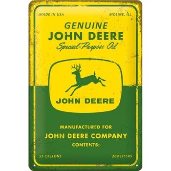 Metal sign John Deere Special Purpose Oil