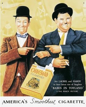 Metal sign LAUREL & HARDY