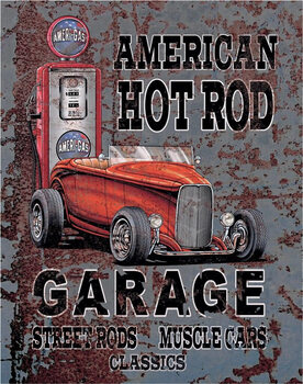 Metal sign LEGENDS - american hot rod