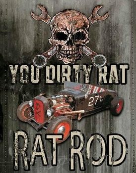 Metal sign LEGENDS - dirty rat