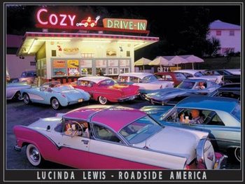 Metal sign Lewis - Cozy Drive In
