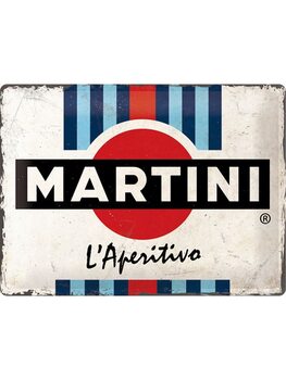 Metal sign Martini L'Aperitivo Racing Stripes