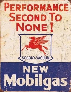 Metal sign Mobil Gas - 2nd to None