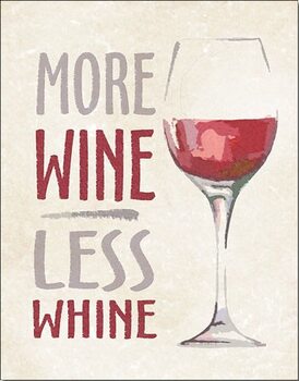 Metal sign More Wine