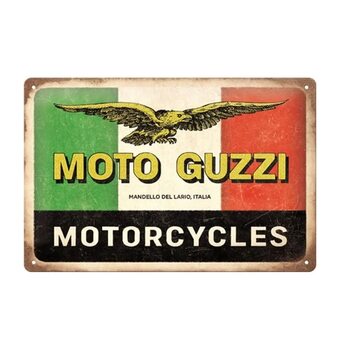 Metal sign Moto Guzzi - Motorcycles Italia