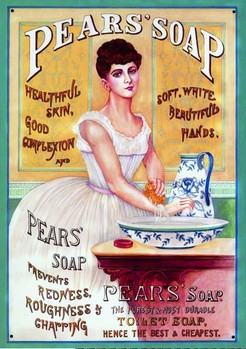 Metal sign PEARS LADY