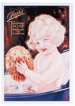 Metal sign PEARS SPONGE