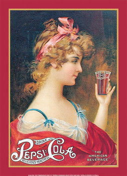 Metal sign PEPSI AMERCIAN BEVERAGE