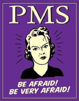 Metal sign PMS - Be Afraid! Be Very Afraid!