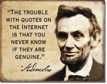 Metal sign Quotes on the Internet