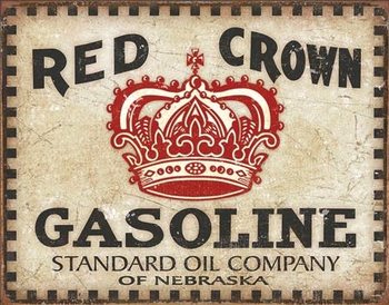 Metal sign Red Crown - Checker