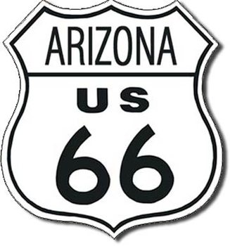 Metal sign ROUTE 66 - arizona