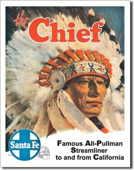 Metal sign SANTA FE - the chief