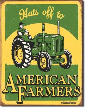 Metal sign SCHOENBERG - american farmer