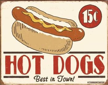Metal sign SCHOENBERG - hot dog