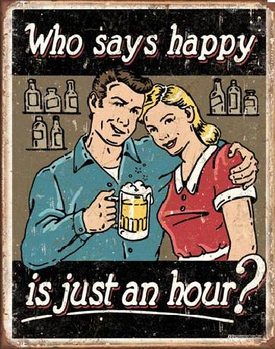 Metal sign SCHONBERG - BEER - Happy Hour