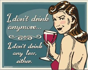 Metal sign SCHONBERG - Don't Drink Anymore