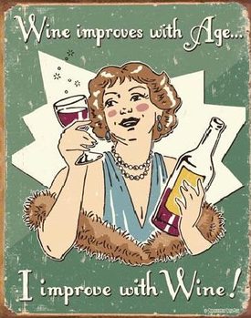 Metal sign SCHONBERG - wine improved