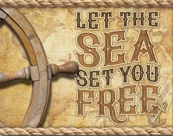 Metal sign Sea - Set You Free